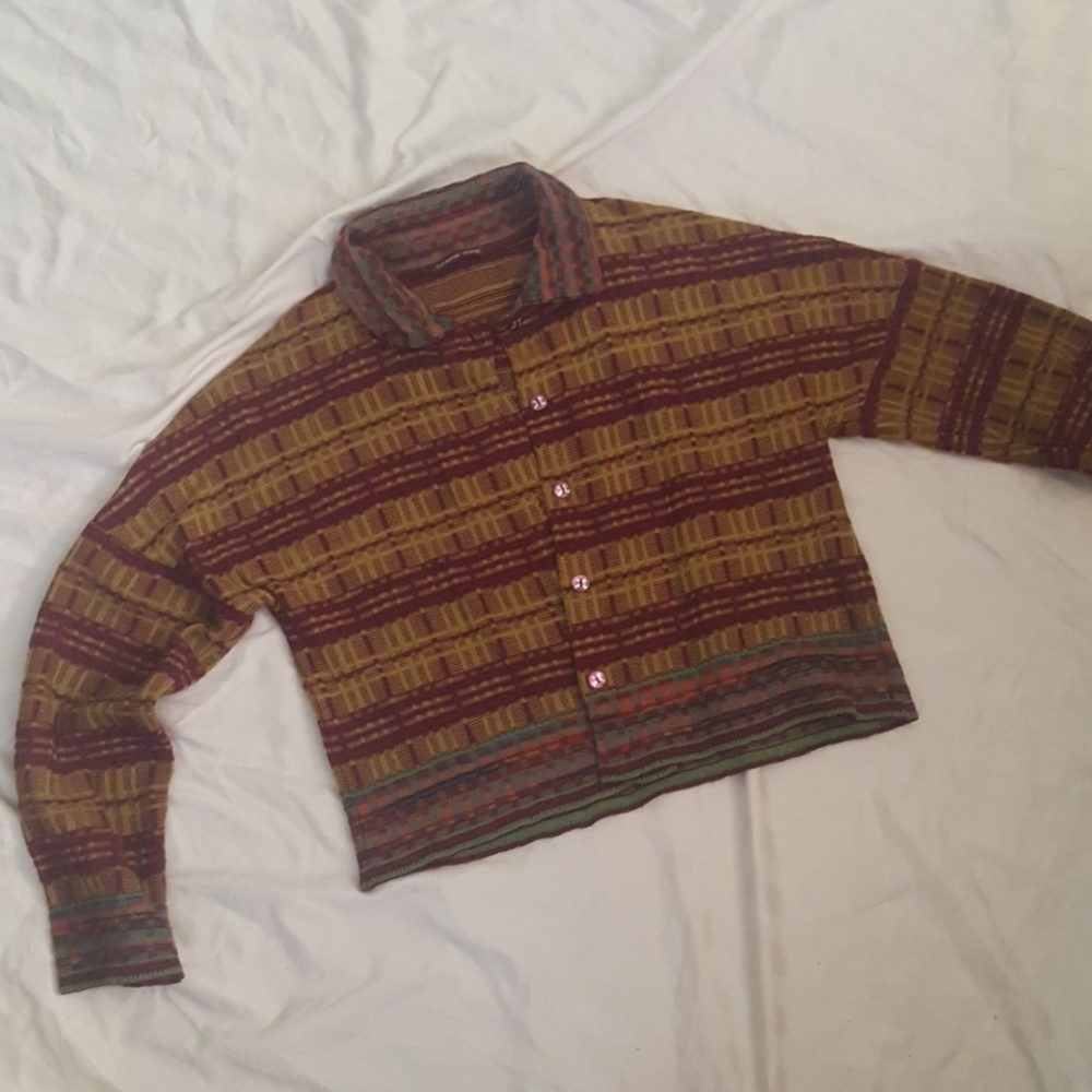Alexia Chung Inspired Colorful Cardigan